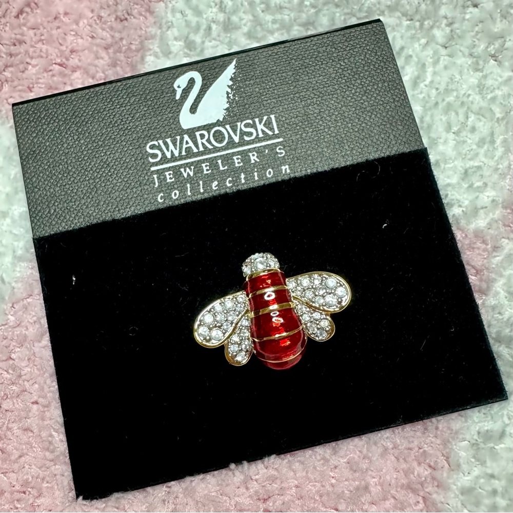 Swarovski Crystal Bee Brooch